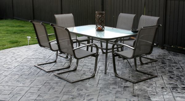 Backyard Concrete Stamping in Salt Lake City