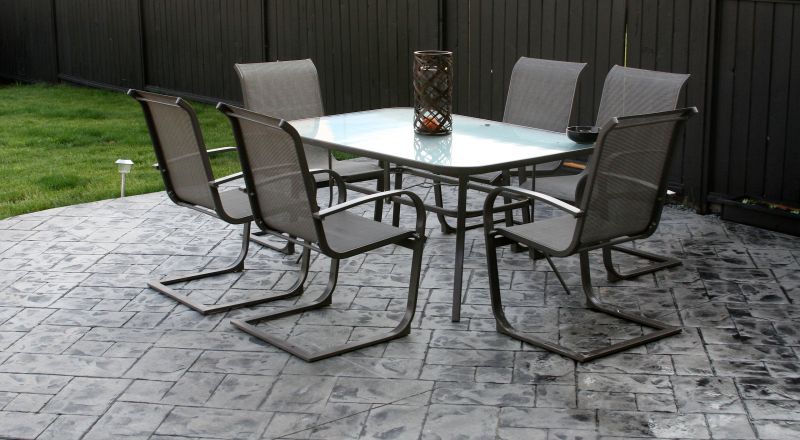 Outdoor Stamped Concrete Design
